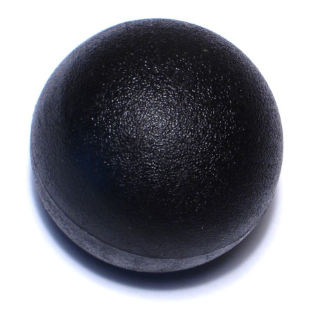 1/4""-20 x 1/2"" x 1-3/8"" Black Plastic Coarse Thread Ball Knobs 4PK -  MIDWEST FASTENER, 78063